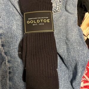 Gold Toe Black and Yellow Socks